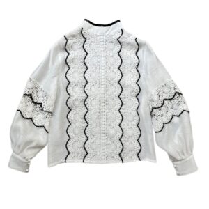 شومیز گیپور آستین بند