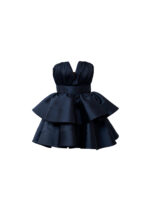 پیراهن دکلته چین دار