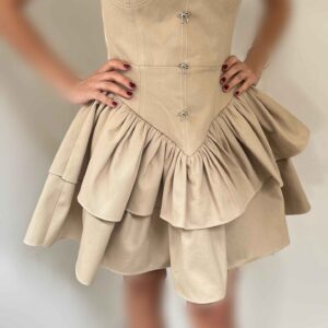 پیراهن دکلته مجلسی پیونی