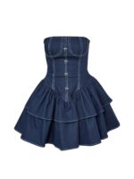 پیراهن دکلته مجلسی پیونی - Image 2