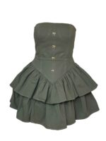 پیراهن دکلته مجلسی پیونی - Image 4