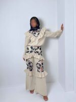 ست بامبر و شلوار طاووس