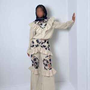 ست بامبر و شلوار طاووس