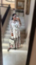 پیراهن تور گل دار - Image 2