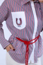 شومیز ویوا باکمربند(کارولیا) - Image 3