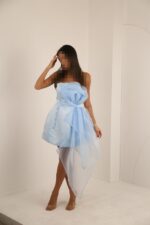 پیراهن بالا گل ارگانزا(شادان)