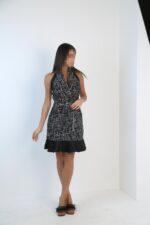 پیراهن هالتری شنل نقره ای(فالانج)