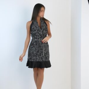 پیراهن هالتری شنل نقره ای(فالانج)