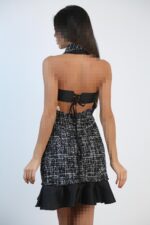 پیراهن هالتری شنل نقره ای(فالانج) - Image 4