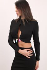 پیراهن استایلیش بلک (اید‌مون) - Image 3